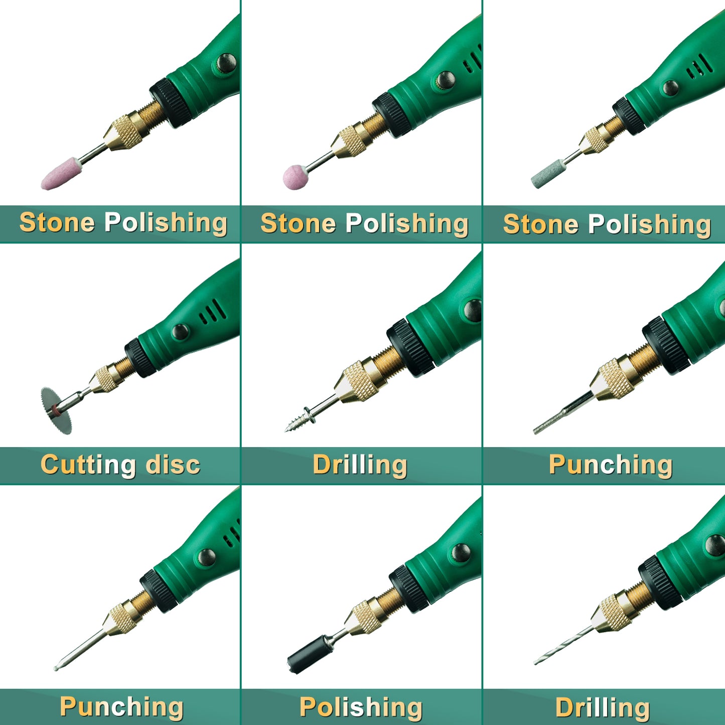 KUAIQU HB-004 Mini Grinder accessories-Great for polishing & carving