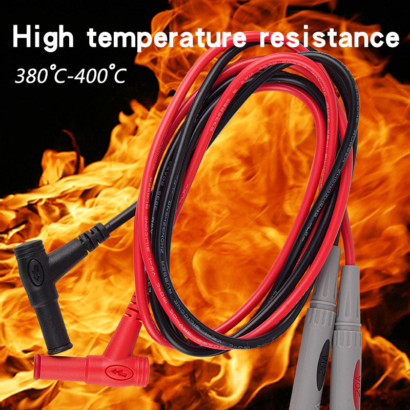 1000V 20A Ultra - Fine Tip Test Leads Gold-Plated Test Probe for Fluke/AstroA!/INNOVA/Klein Digital Multimeter Tester 43" Test Probe Lead