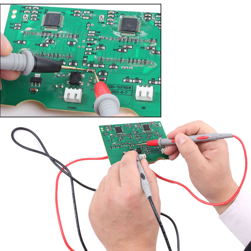 1000V 20A Silicone Ultra-Sharp Test Leads Multimeter Meter Tester NeedlePoint 41" Test Probe Lead Freeze resistant heat-resistant