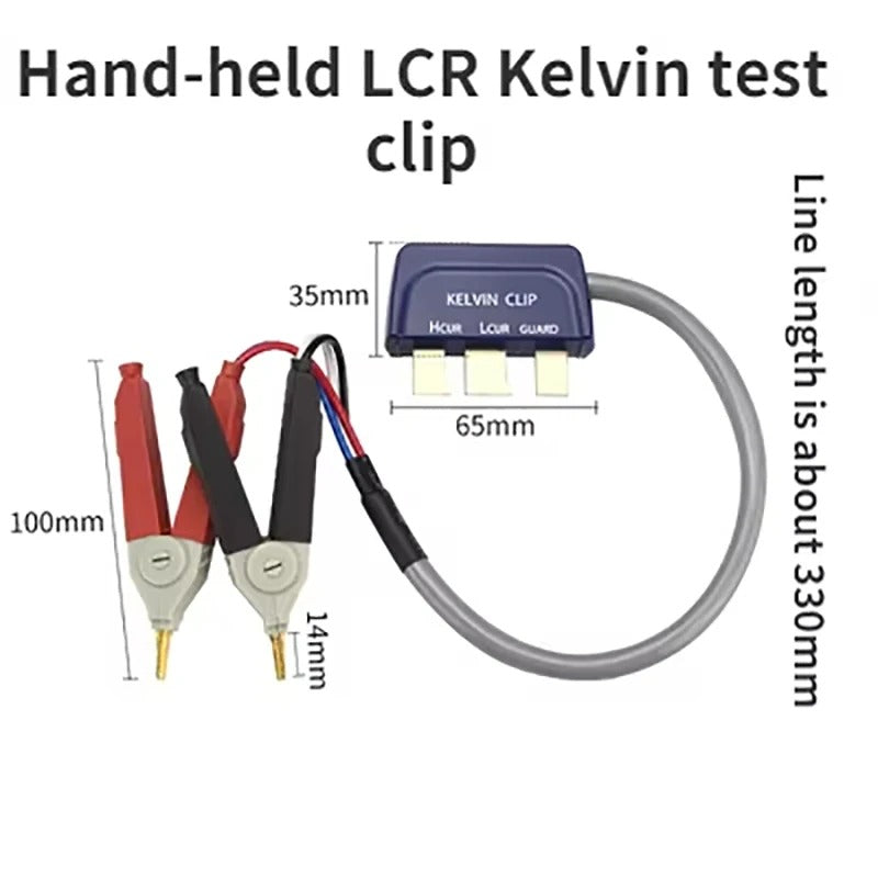 KUAIQU 43P01 Hand-held LCR Kelvin testclip Component Test Pen Hold LCR test clip R&D Labs Universal Digital Bridge