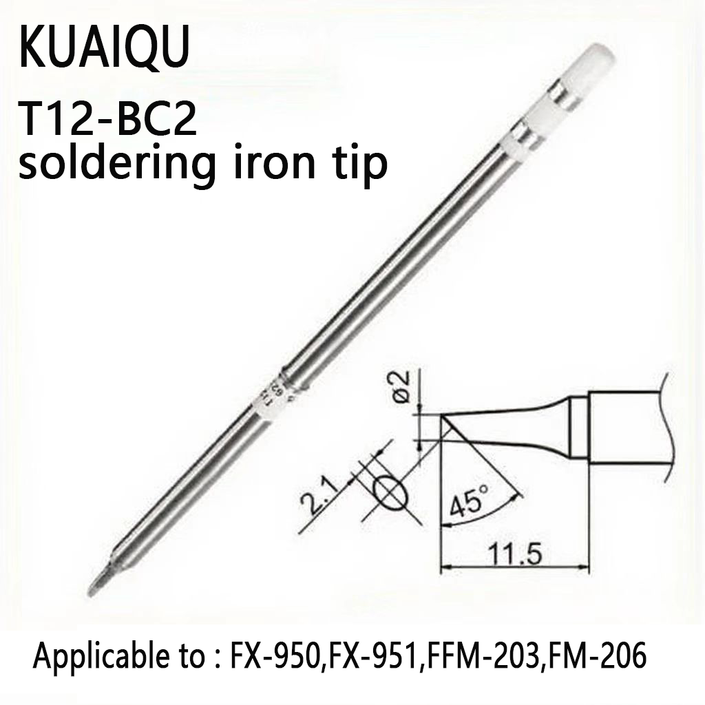Hot selling T12-BC2 soldering iron tip horseshoe tip heating core Constant temperature internal heating