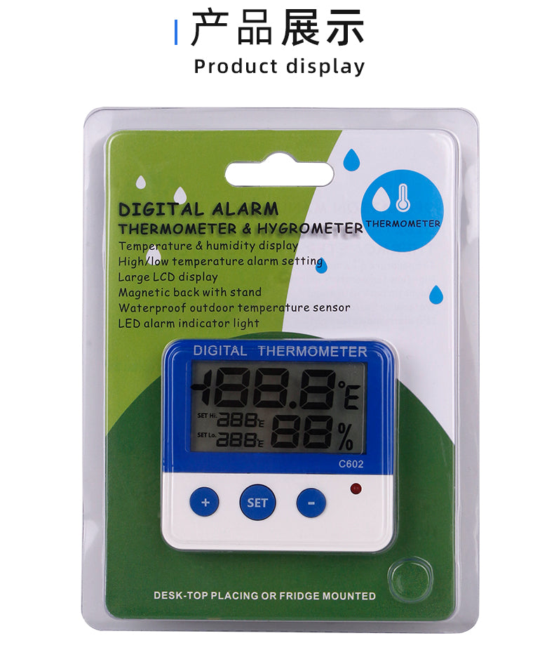 C602 Digital Thermo - Hygrometer-Indoor & Outdoor Environment Monitor