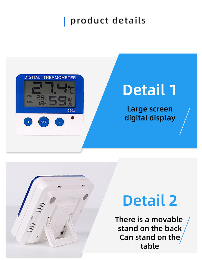 C602 Digital Thermo - Hygrometer-Indoor & Outdoor Environment Monitor