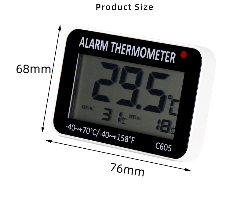 C606 Alarm Thermometer - Accurate Temperature Monitoring with Alert