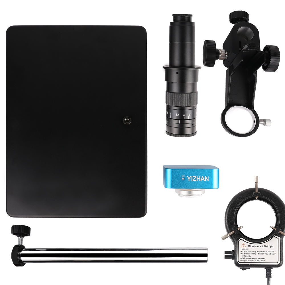 D180X-XH3007 Digital Microscope, 180X Zoom, 48MP, HDMI USB U Disk, Mouse Control for Lab & Maintenance