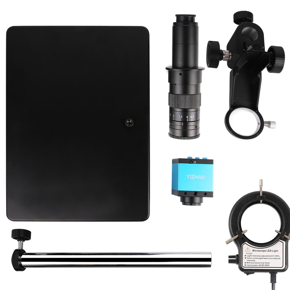 D180X-XHU4001 Digital Microscope, 180X Zoom, 48MP, 4K HDMI USB TF, Remote Control for Precision Inspection