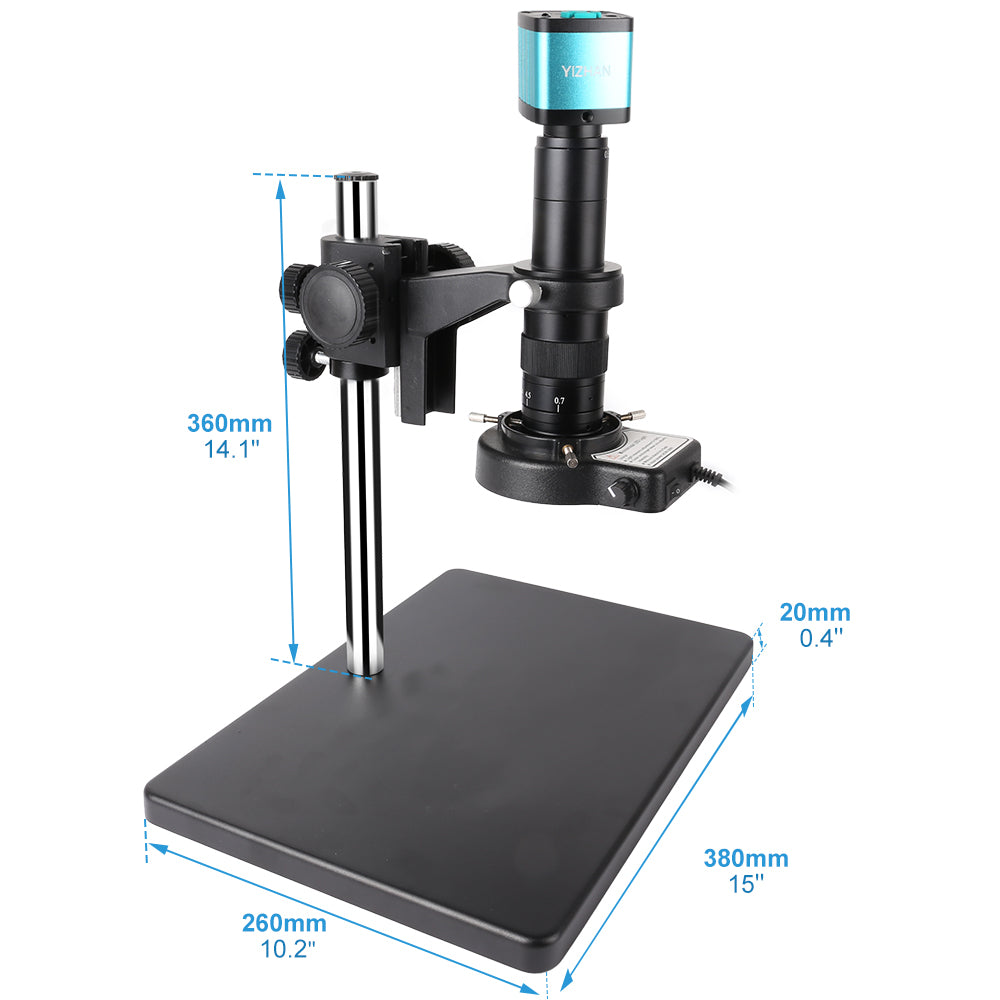 D180X-XHU4002 Digital Microscope, 180X Zoom, 48MP, 4K HDMI USB TF, Remote Control for Lab & Maintenance