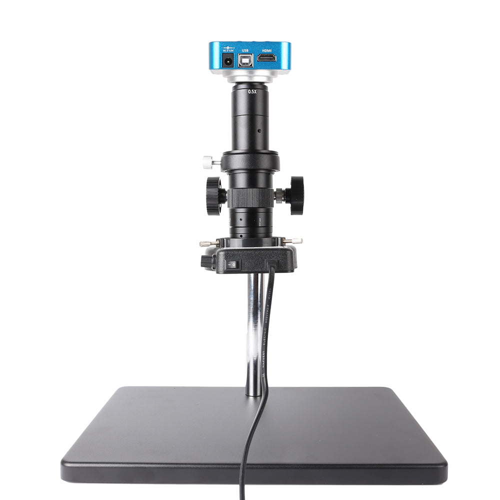 D180X-XHU4008 Digital Microscope, 180X Zoom, HDMI 1080P 60FPS, 4K Video, TF Card Storage for Lab Use