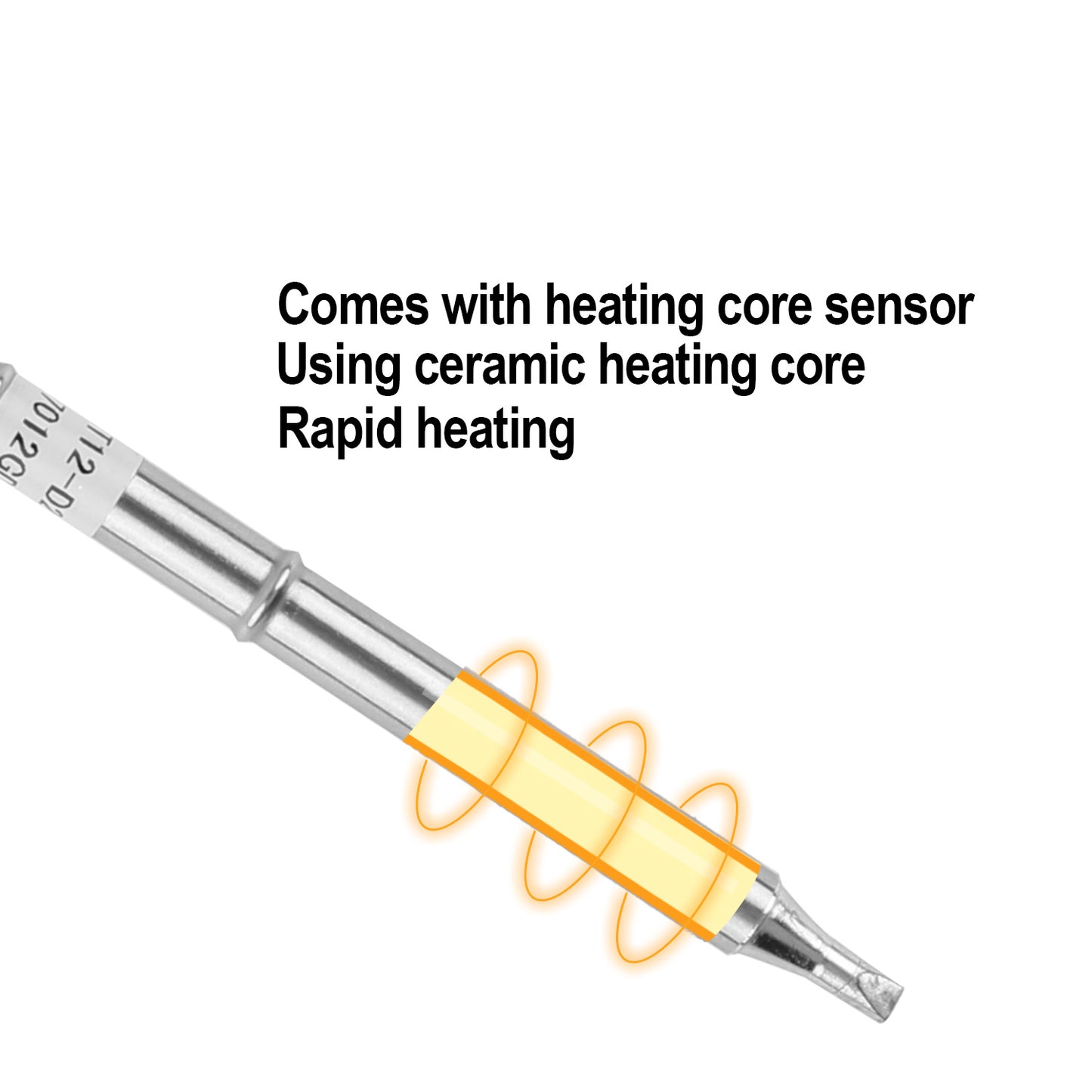 T12-DC24 T12 electric soldering iron head FX950/FX951 flat - head shape constant temperature heating element