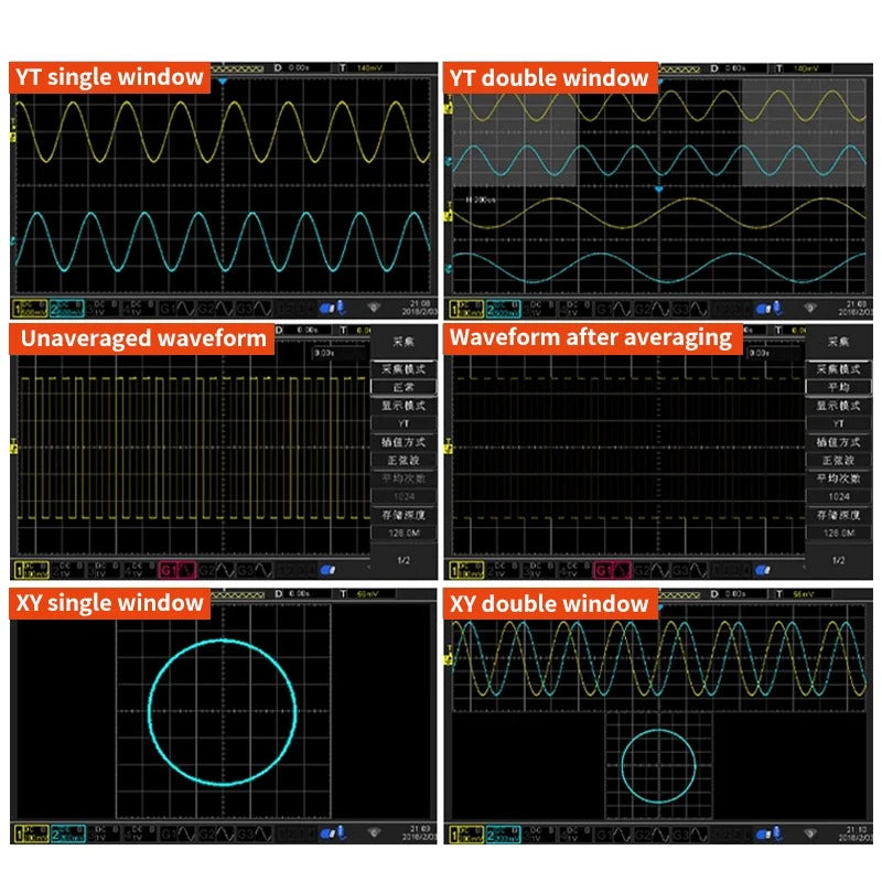 Super Fluorescent Oscilloscope DPO6104C DPO6204C bandwidth 100MHz 200MHz Storage depth 64M Waveform refresh rate of 400000 frames per second