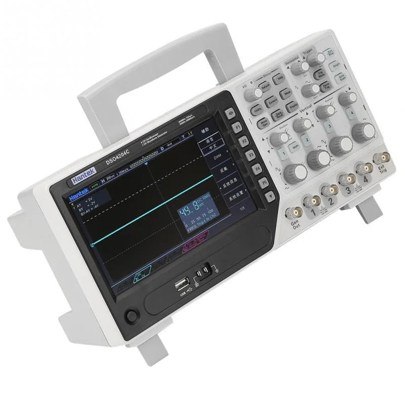 Hantek Digital Storage Oscilloscope DSO4084B DSO4104B DSO4204B DSO4254B 4-channel 80Mhz~250MHz 7 inch 64K color TFT