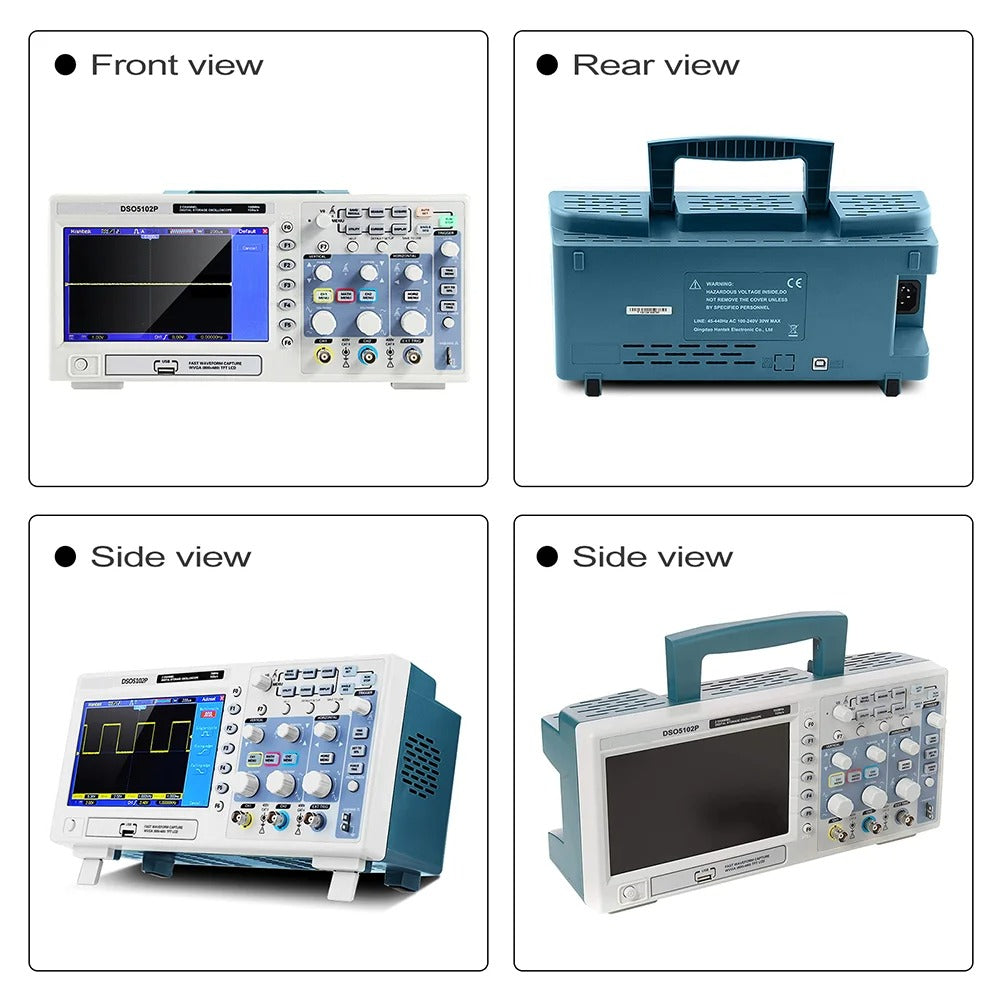 Hantek Digital Storage Oscilloscope DSO5072P DSO5102P DSO5202PUSB PC Osciloscopio 2 Channel 70/100/200MHz Bandwidth 1GSa/s Real Time Sample Rate