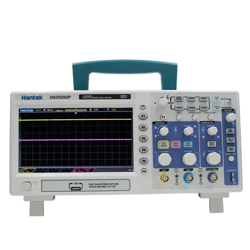 Hantek Digital Storage Oscilloscope DSO5072P DSO5102P DSO5202PUSB PC Osciloscopio 2 Channel 70/100/200MHz Bandwidth 1GSa/s Real Time Sample Rate