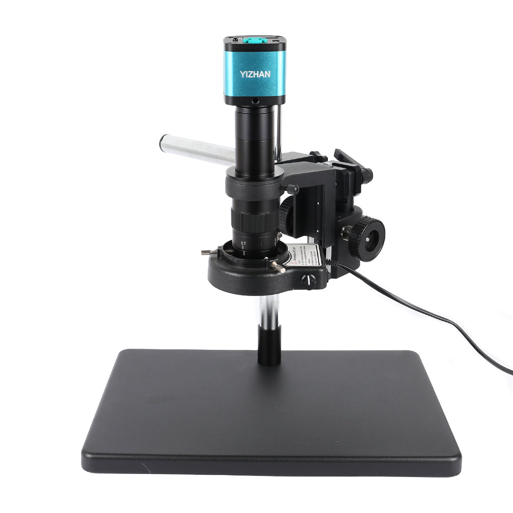 YIZHAN 48MP 4K 1080P HDMI Camera Electronics Soldering Microscope USB Software 1-180x Lens Big Stand