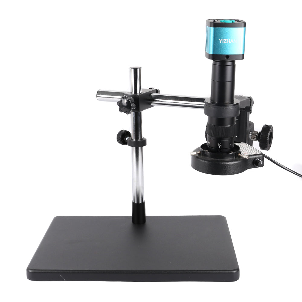 YIZHAN 48MP 4K 1080P HDMI Camera Electronics Soldering Microscope USB Software 1-180x Lens Big Stand