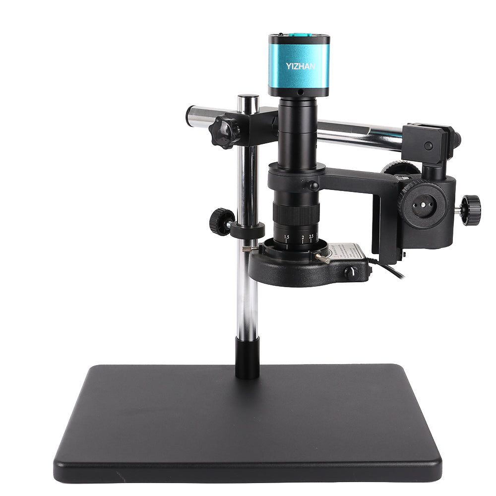 YIZHAN 48MP 4K 1080P HDMI Camera Electronics Soldering Microscope USB Software 1-180x Lens Big Stand