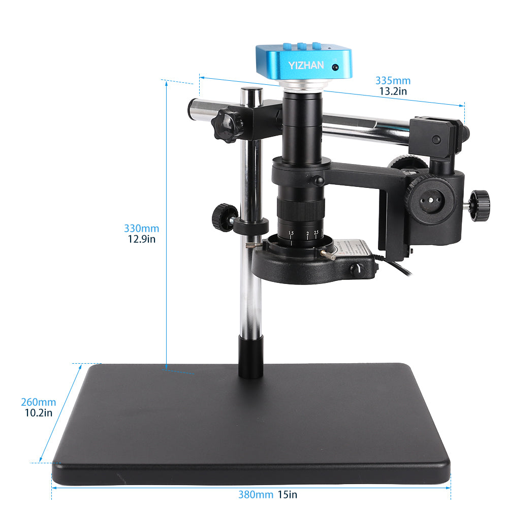 DW180X-XHU4008 Digital Microscope, 180X Zoom, 48MP, 4K HDMI USB, Cross Arm Stand with Full Adjustment