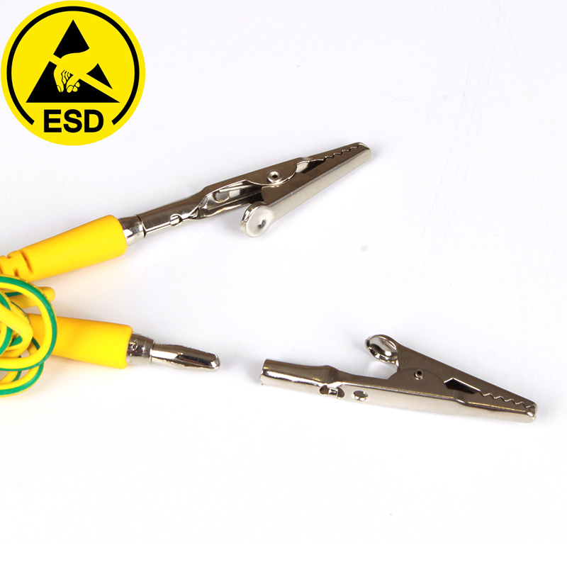 ESD Double-clip Grounding wire for electrical safety operations