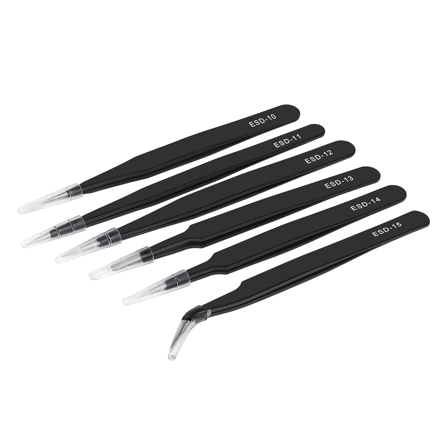 Anti-Static Precision Tweezers ESD-11 for Electronics Repair, Crafting
