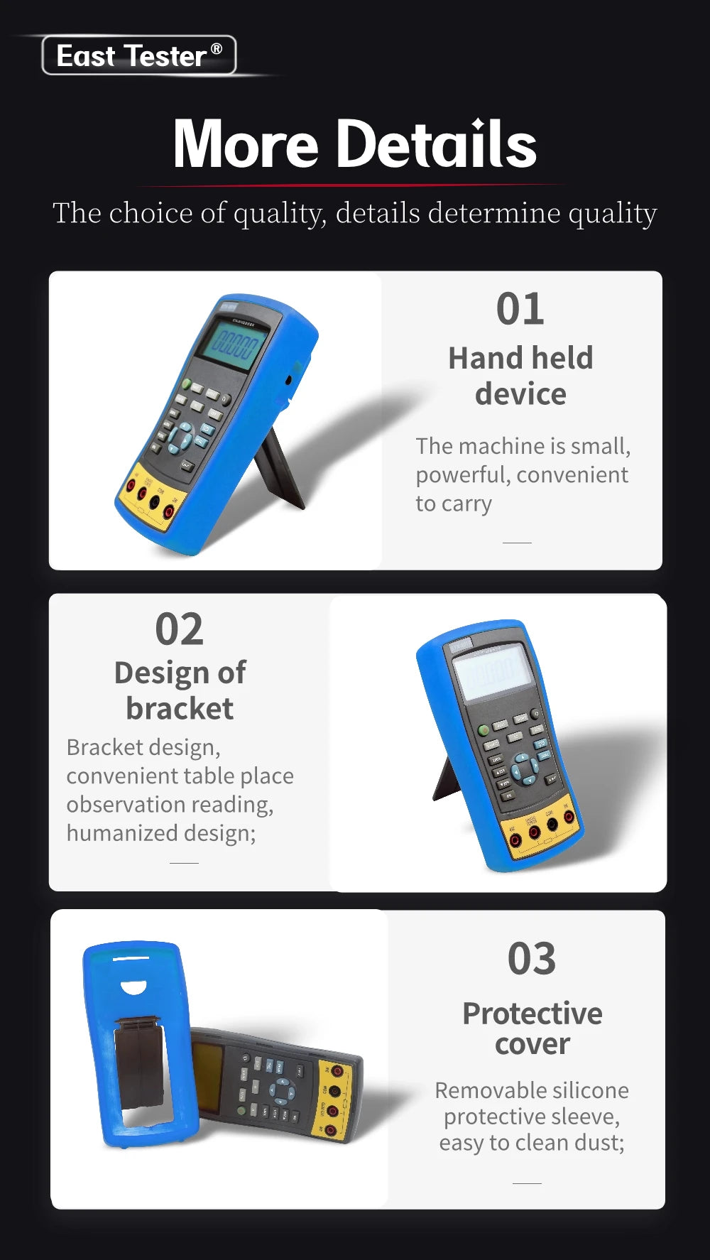 ETX-1810 Handheld Temperature Calibrator large screen display backlight Multifunctional process calibrator Signal Generator Thermal Resistance(RTD)