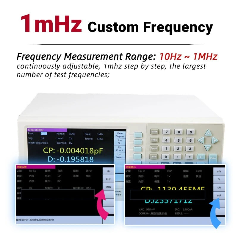 Precision LCR Meter ET3502 10Hz-200kHz LCR Digital Bridge Inductance Capacitance Resistance Tester Power testing/inspection tools