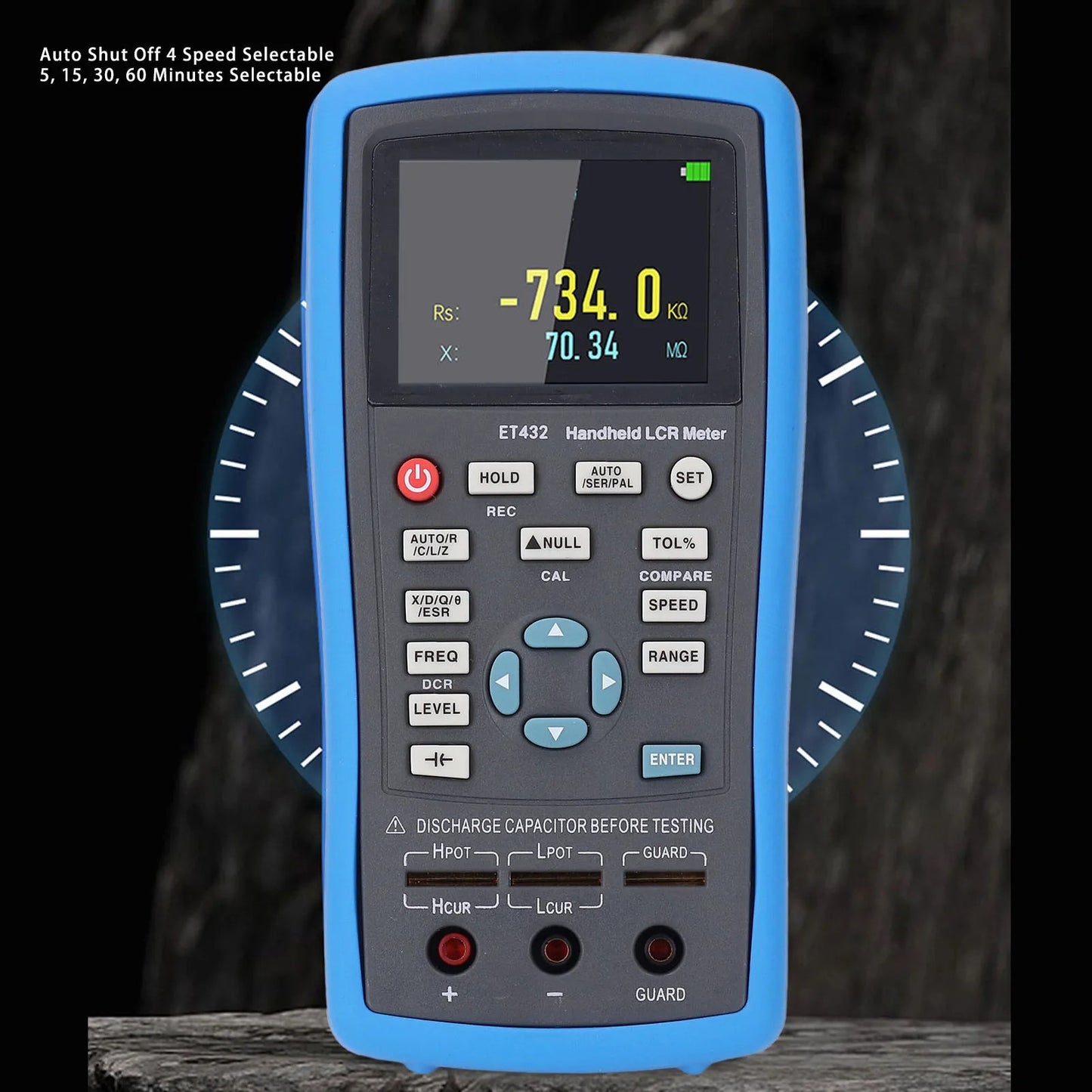 ET432 Icr meter 100Hz-100KHz Ultra-High Accuracy 2.8 Inch Display Digital Multimeter Aerospace Production Handheld Meter