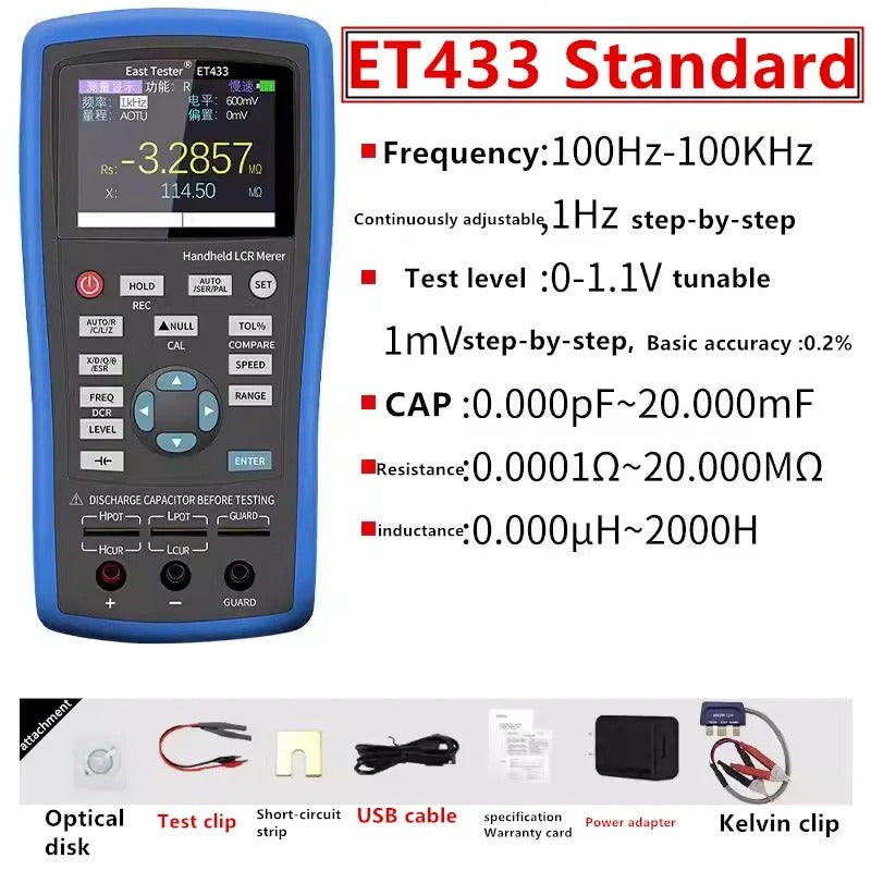 ET433 Inductance/capacitor measurement Universal Lcr Meter circuit Capacitance Inductance Resistance Meter