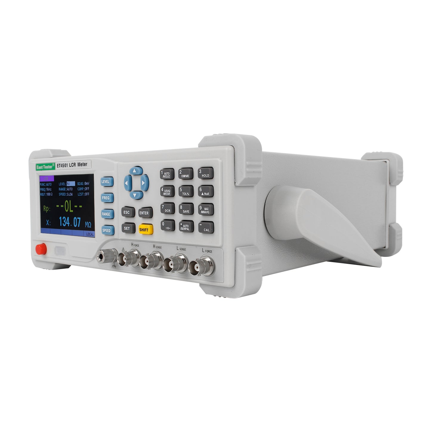 ET4501 LCR Digital Bridge Meter LCR Meter 10~10KHZ Continuously Adjustable, 1HZ Step; SCPI Protocol 5 -Digit Display for L/C/R/Z etc
