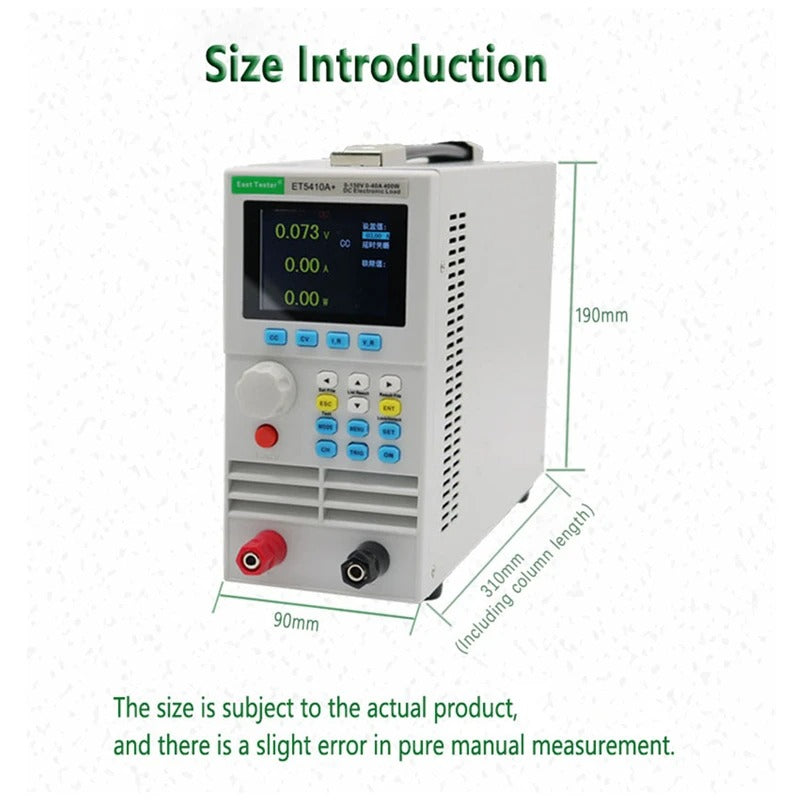DC Electronic Load Programmable ET5420A+ USB Power Supply 500V40A 400W Digital Load Battery Tester EU & Russia Delivery