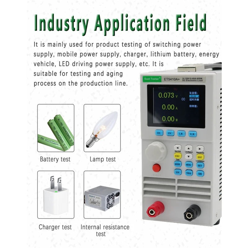 DC Electronic Load Programmable ET5420A+ USB Power Supply 500V40A 400W Digital Load Battery Tester EU & Russia Delivery