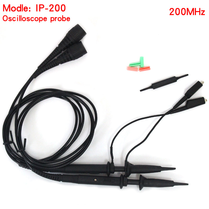IP200 New security upgrade 200MHz Universal Oscilloscope Probe with Accessories Clip Probes with BNC to Test Lead Kit 1X 10X