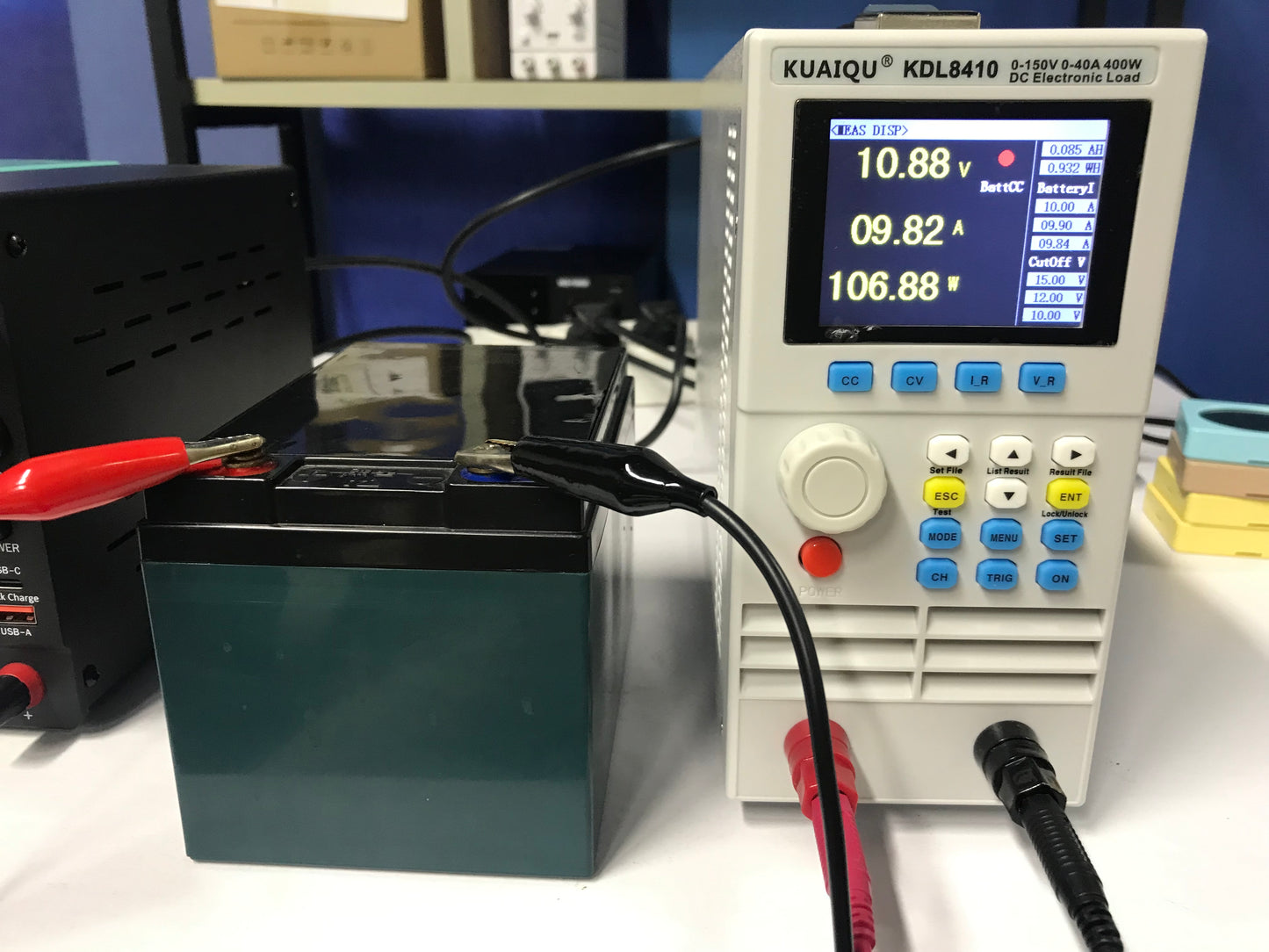 KUAIQU KDL8410 400W 150V 40A Battery Tester Single-Channel Programmable DC Electronic Load detector Battery Capacity Tester