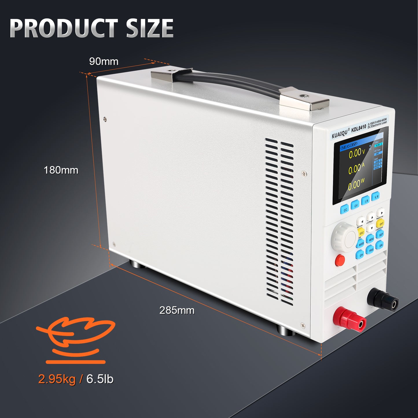 KUAIQU KDL8410 400W 150V 40A Battery Tester Single-Channel Programmable DC Electronic Load detector Battery Capacity Tester