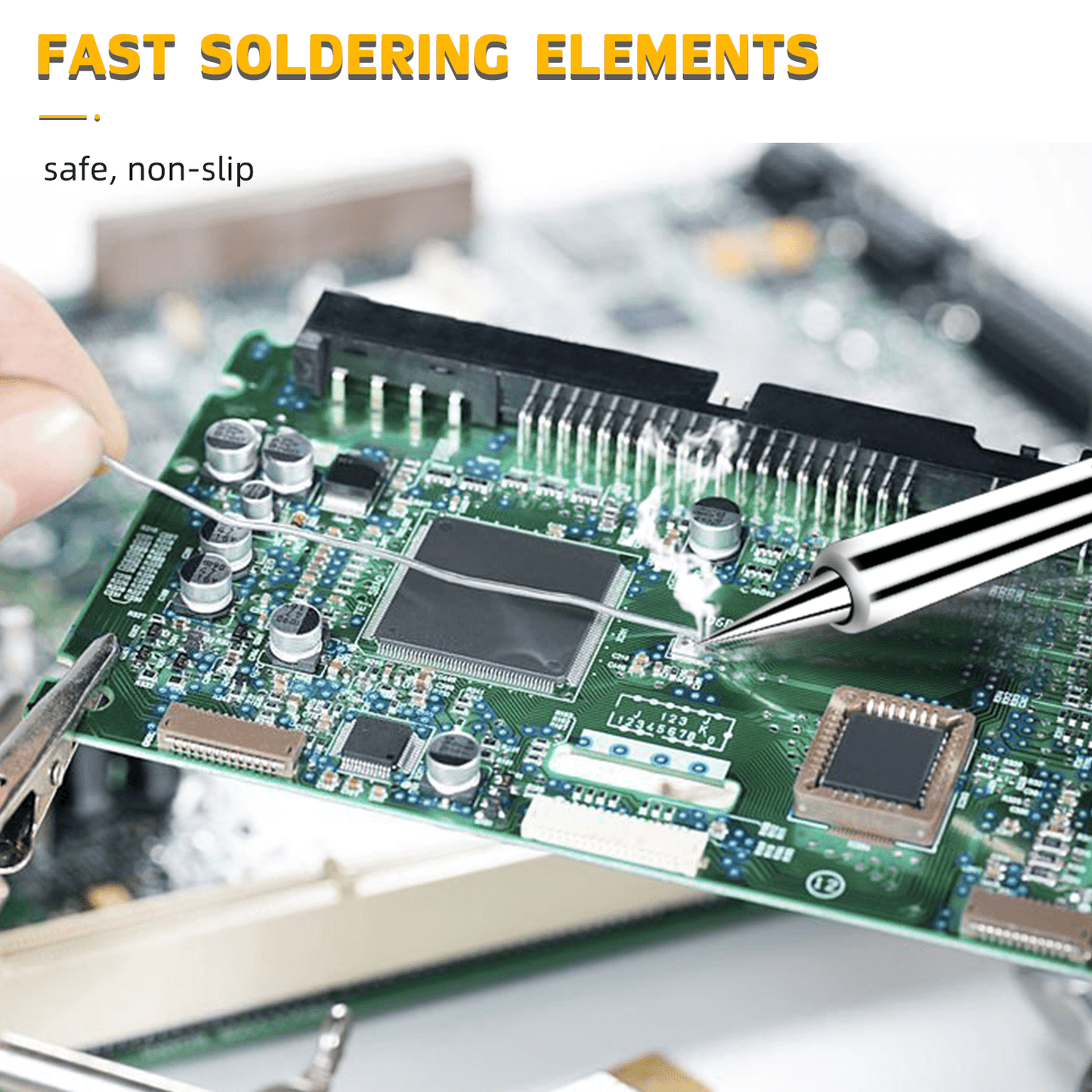 Temperature controlled soldering iron KQ919 200W 560℃ portable small soldering iron for home electronic repair soldering high-power soldering iron