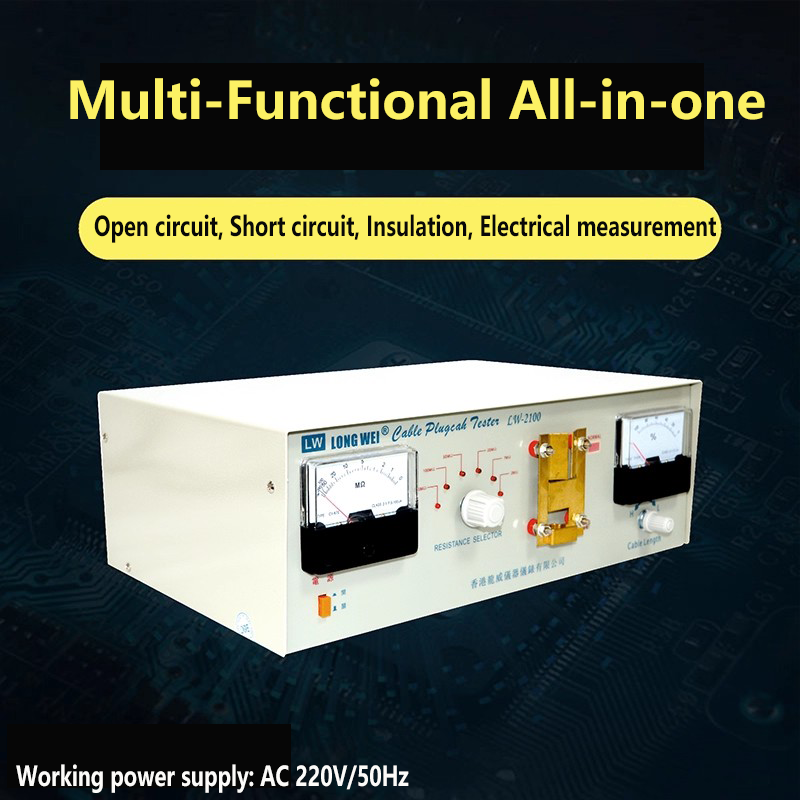 Cable Plug Tester Short circuit / Open circuit / DC conduction Line length sensitivity 15PF Multi-Functional All-in-one Cable Conductive Tester