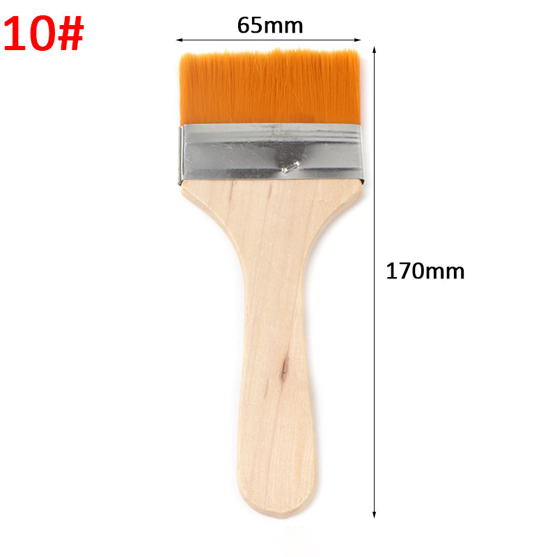 No.10 Yellow bristle brush × 10-Nylon Board Brush for Handicraft Making & Cultural Relic Restoration
