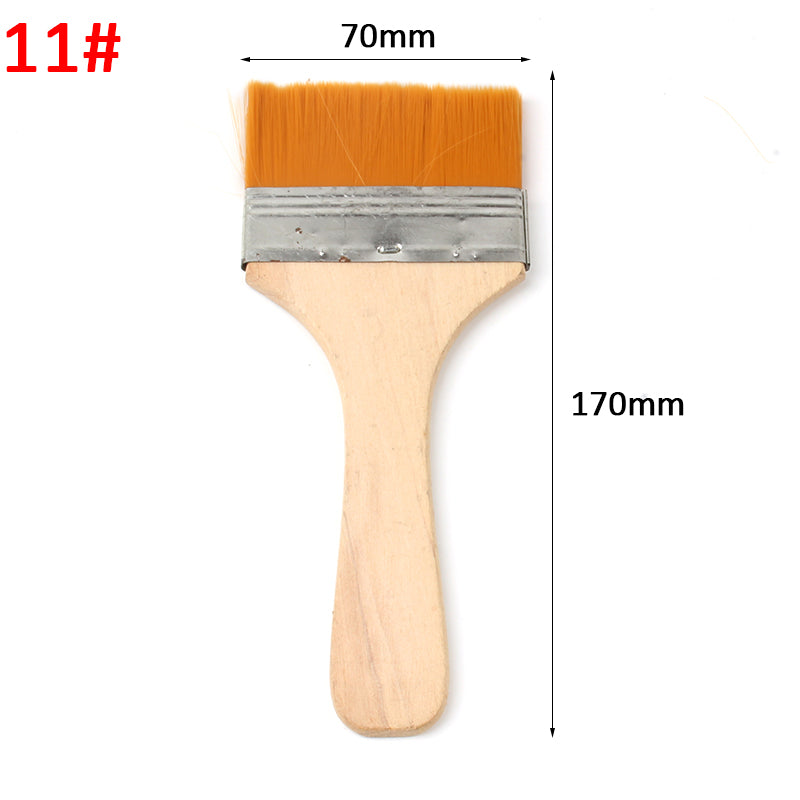 No.11 Yellow bristle brush × 10-Nylon Board Brush for Cultural Relic Restoration & Car Detailing