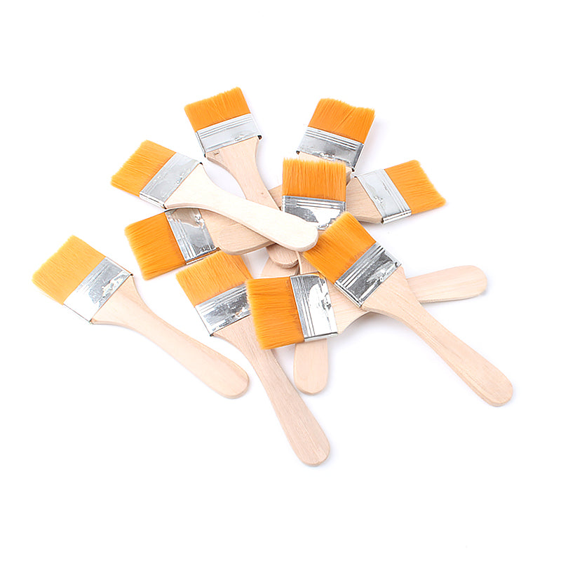 No.6 Yellow bristle brush × 10-High-quality for Decoration Work & Art Creation