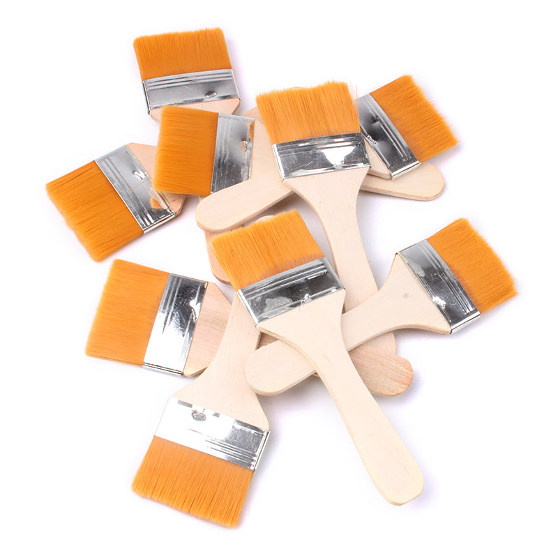 No.8 Yellow bristle brush × 10-Nylon Board Brush for Electronics Industry & Decoration Work