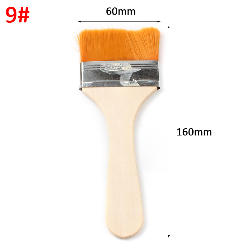 No.9 Yellow bristle brush × 10-Nylon Board Brush for Decoration Work & Handicraft Making