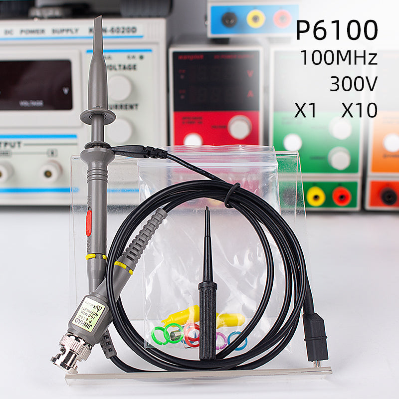 BNC oscilloscope probe P6100 100MHz oscilloscope probe/pole Oscilloscope test line attenuation 1X/10X
