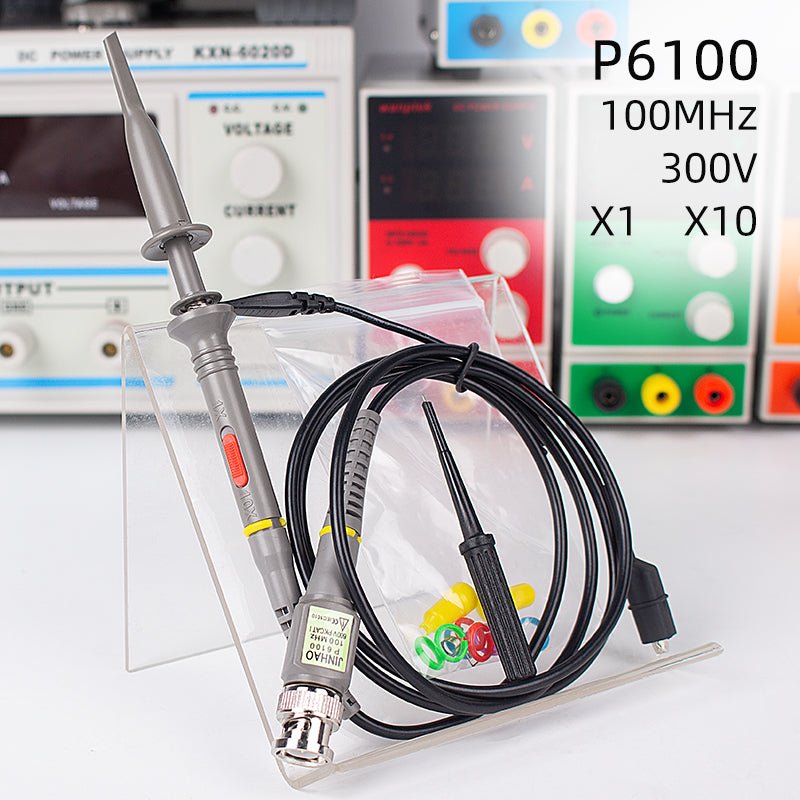 BNC oscilloscope probe P6100 100MHz oscilloscope probe/pole Oscilloscope test line attenuation 1X/10X