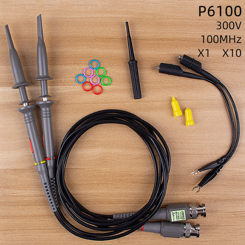 BNC oscilloscope probe P6100 100MHz oscilloscope probe/pole Oscilloscope test line attenuation 1X/10X