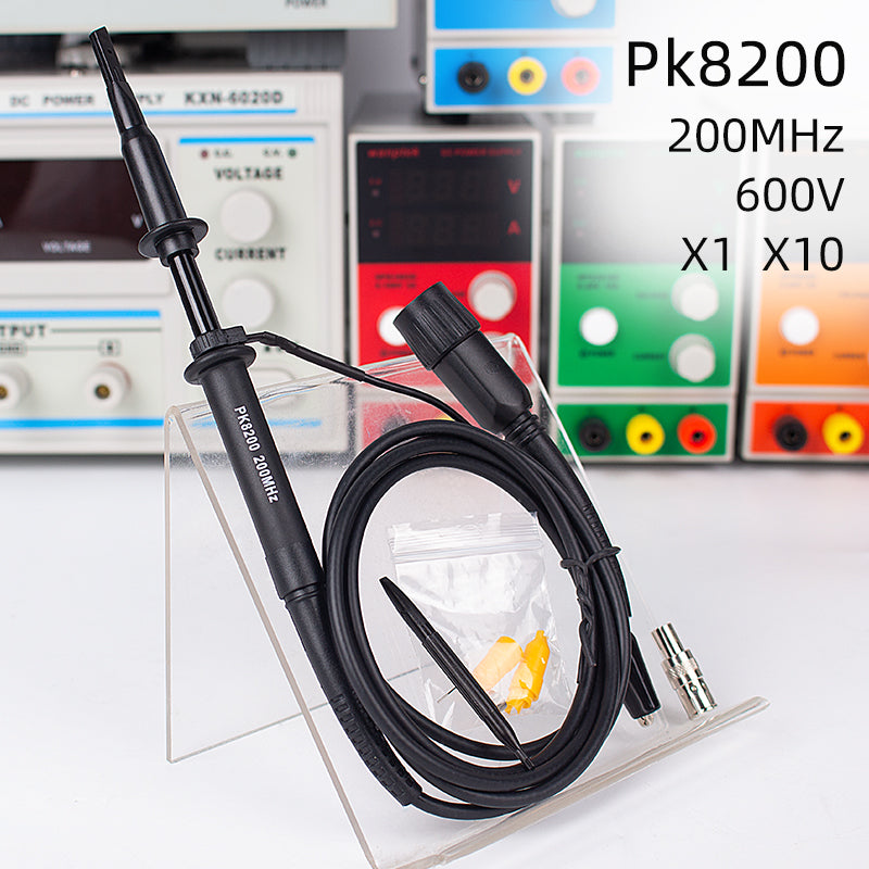 Oscilloscope probe 100M high voltage probe, meter line probe, test line 200M universal oscilloscope probe, PK8200