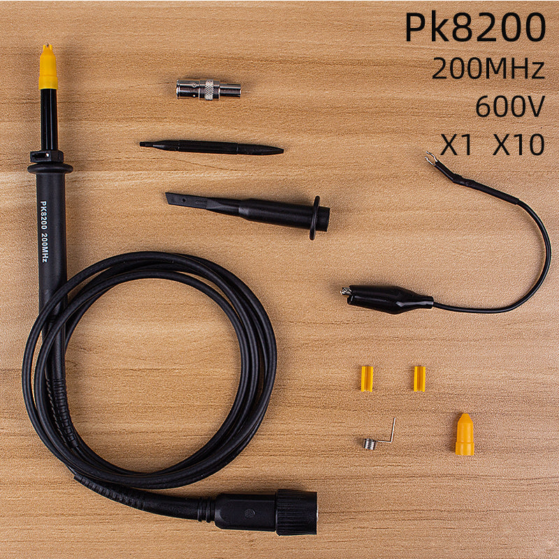 Oscilloscope probe 100M high voltage probe, meter line probe, test line 200M universal oscilloscope probe, PK8200