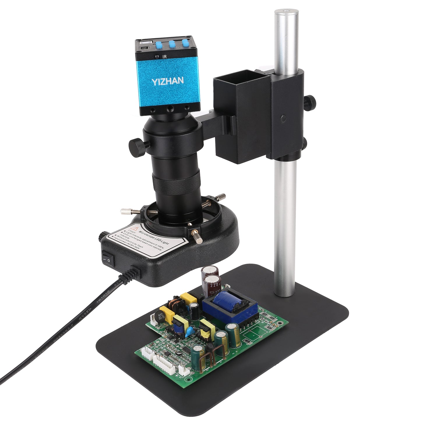 SM130X-XHU4001 Digital Microscope, 130X Zoom, 48MP Camera, HDMI USB TF for Maintenance & Lab Use