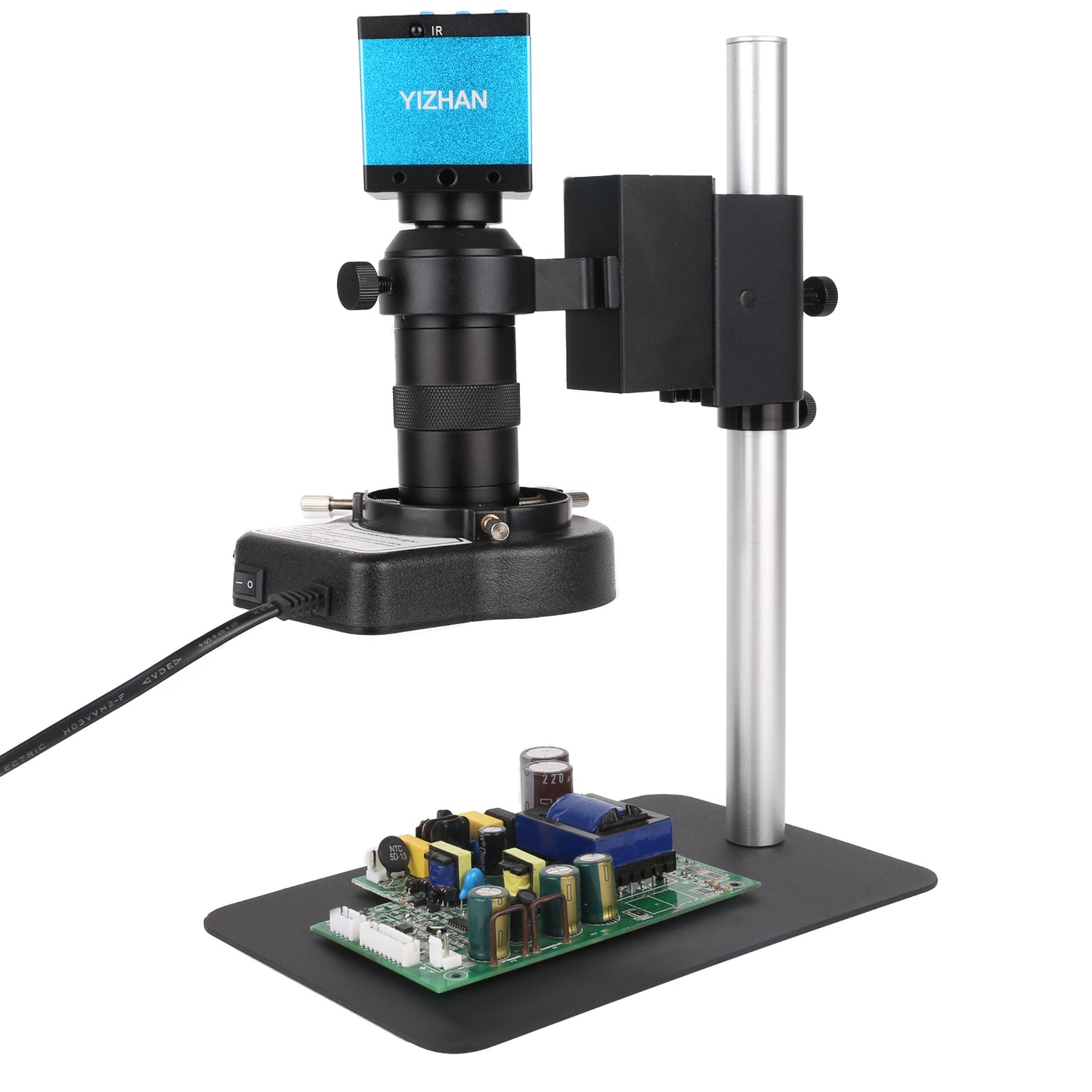 SM130X-XHU4001 Digital Microscope, 130X Zoom, 48MP Camera, HDMI USB TF for Maintenance & Lab Use