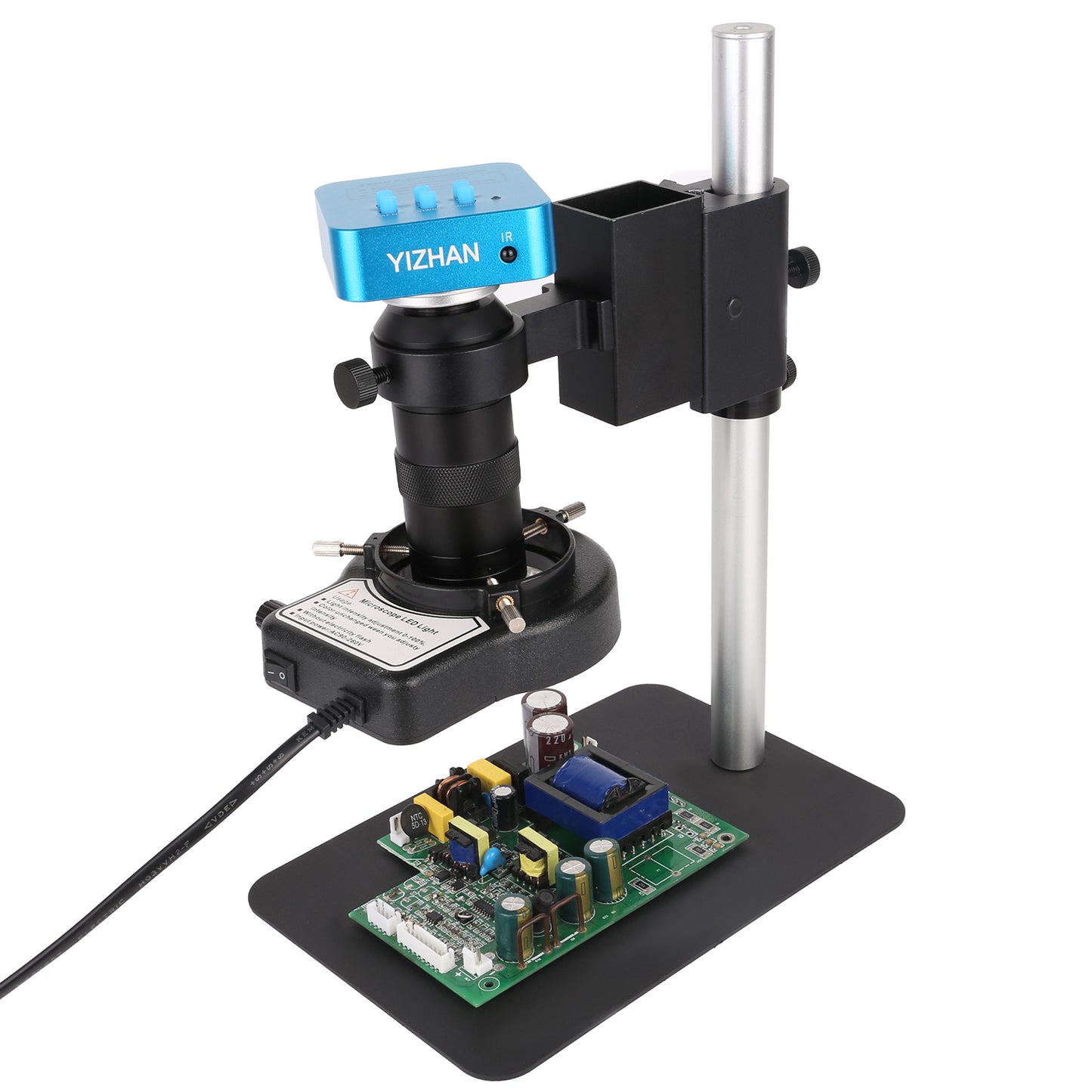 SM130X-XHU4008 Digital Microscope, 4K 48MP, HDMI USB TF, Remote Control for Maintenance & Lab Use