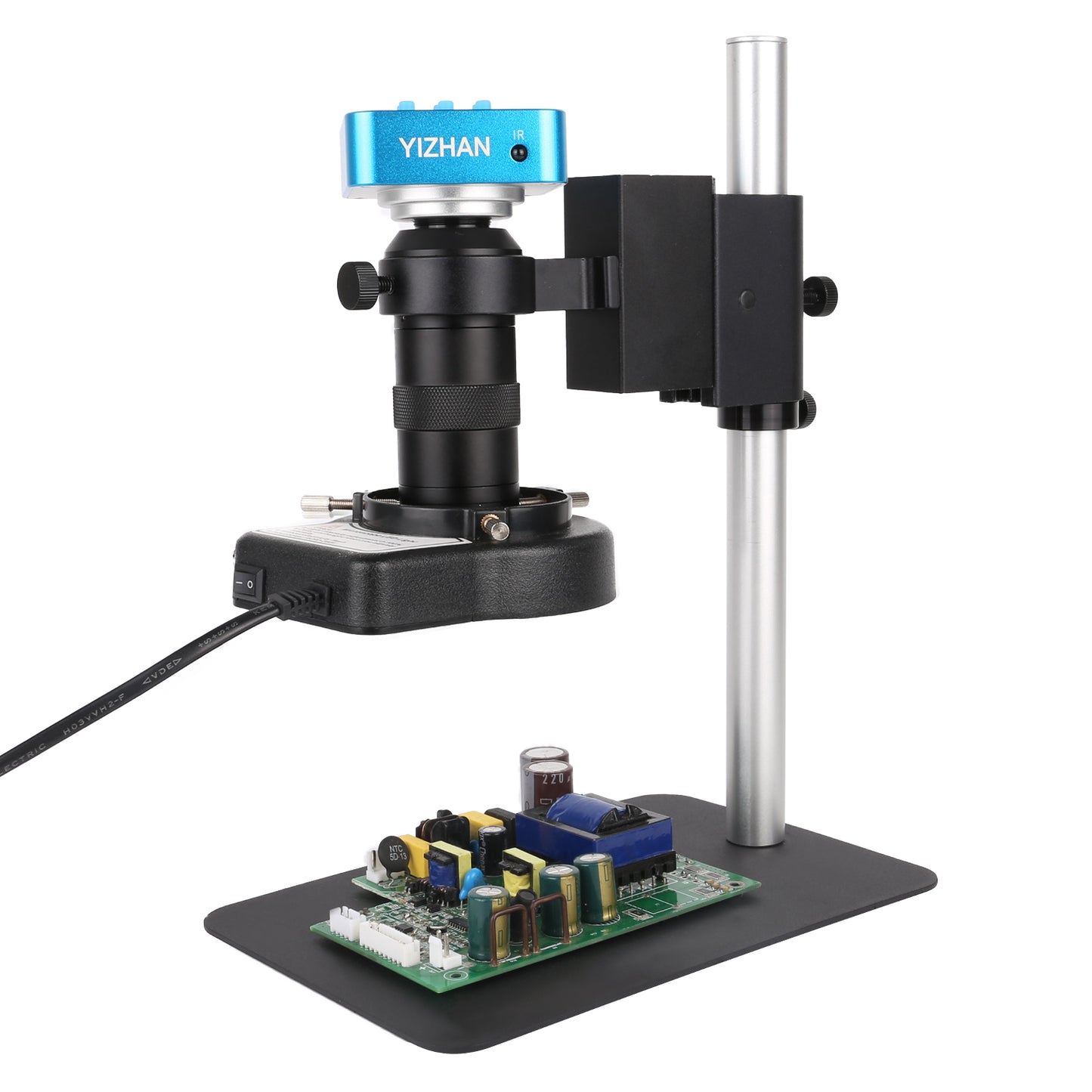 SM130X-XHU4008 Digital Microscope, 4K 48MP, HDMI USB TF, Remote Control for Maintenance & Lab Use