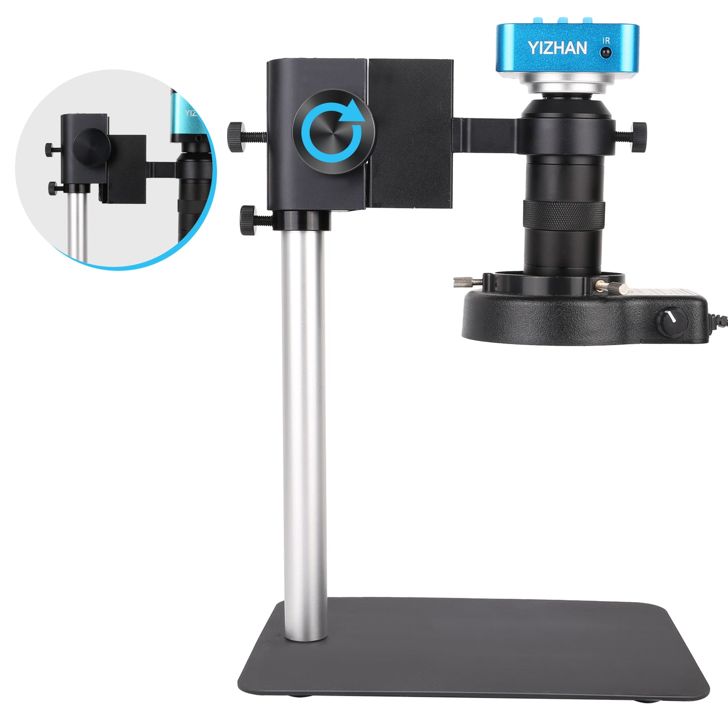 SM130X-XHU4008 Digital Microscope, 4K 48MP, HDMI USB TF, Remote Control for Maintenance & Lab Use